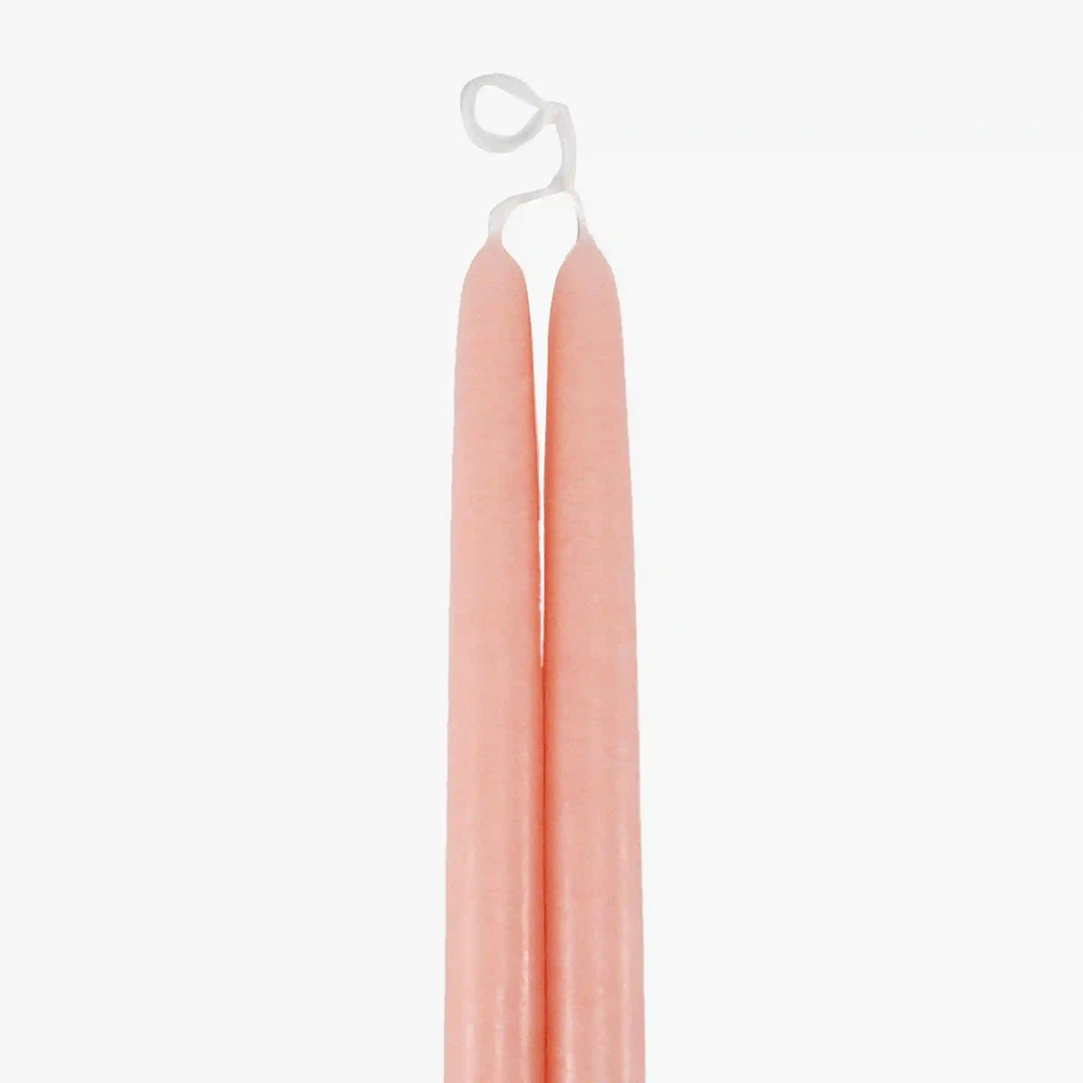 Dripless Blush 12" Taper Candles, Set of 2