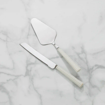 French Perle Scallop 2-Piece Dessert Set