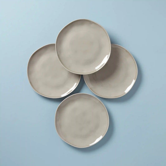 Bay Colors Grey Dinner Plates, Set of 4