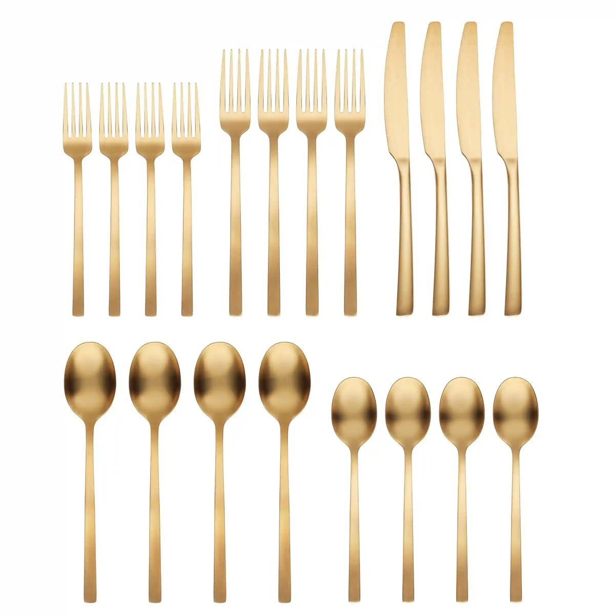 Beacon Gold Satin 20-Piece Flatware Set
