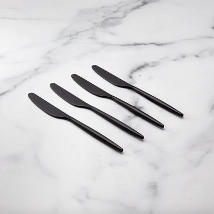 Gaze Black Satin Spreaders, Set of 4