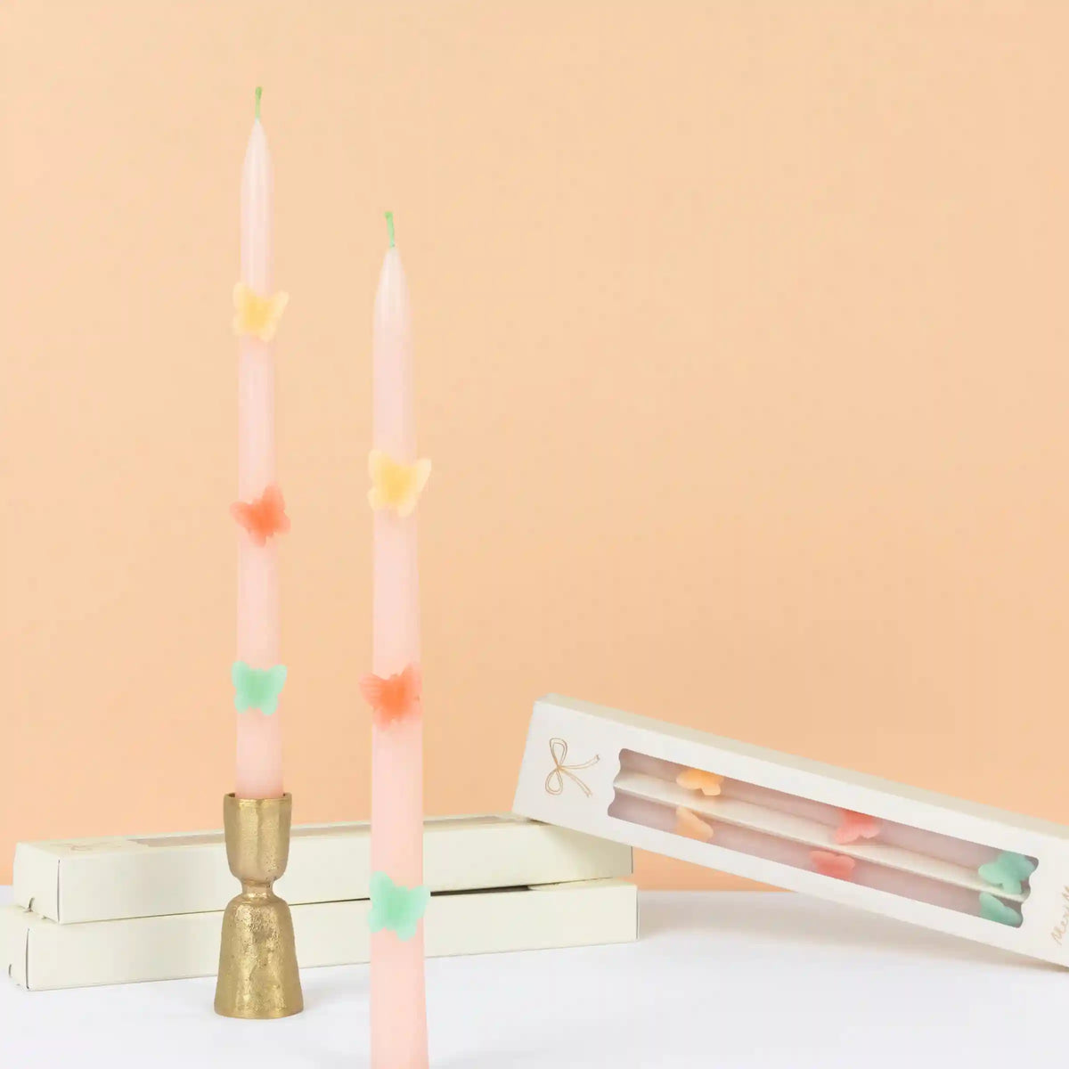 Butterfly Taper Candles, Set of 2