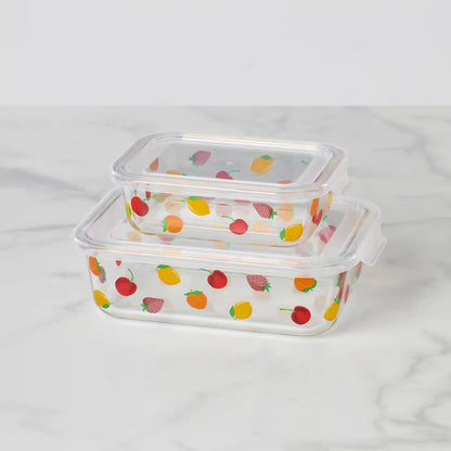 Tutti Fruity 4-Piece Serve & Store Dish Set