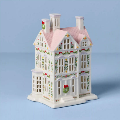 Lenox Holiday Village Lit Christmas House Figurine