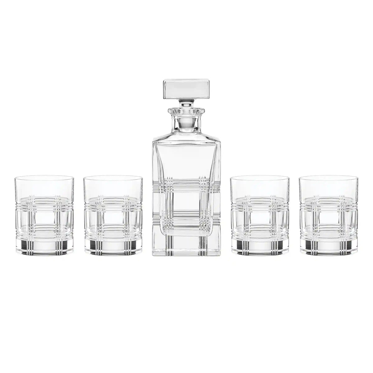 Hudson Crystal 5-Piece Whiskey Set