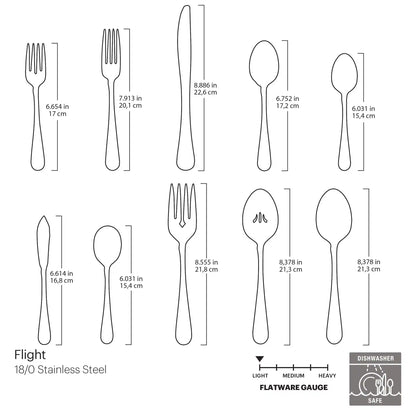 Flight 45-Piece Flatware Set
