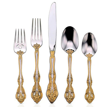Golden Michelangelo 20-Piece Flatware Set