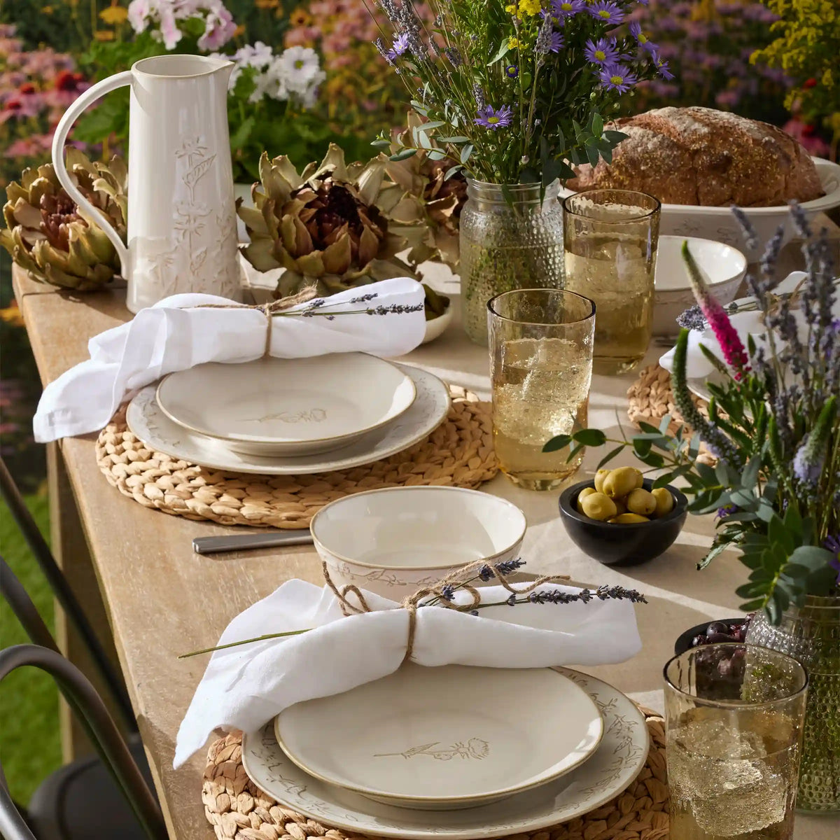 Homespun 12-Piece Dinnerware Set