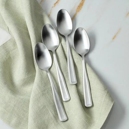 Reid Satin Dinner Spoons, Set of 4