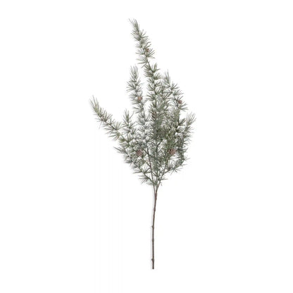 Artificial Cedar and Pinecone Branch