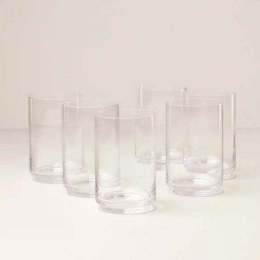 Tuscany Stackable Glass Coolers, Set of 6
