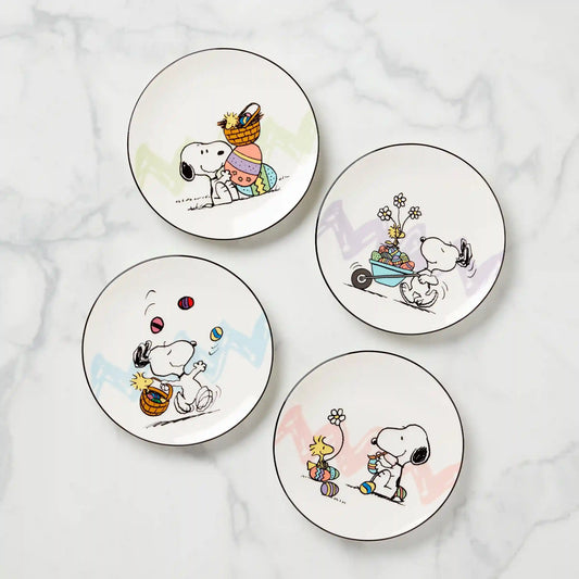 Snoopy Easter Accent Plates, Set of 4