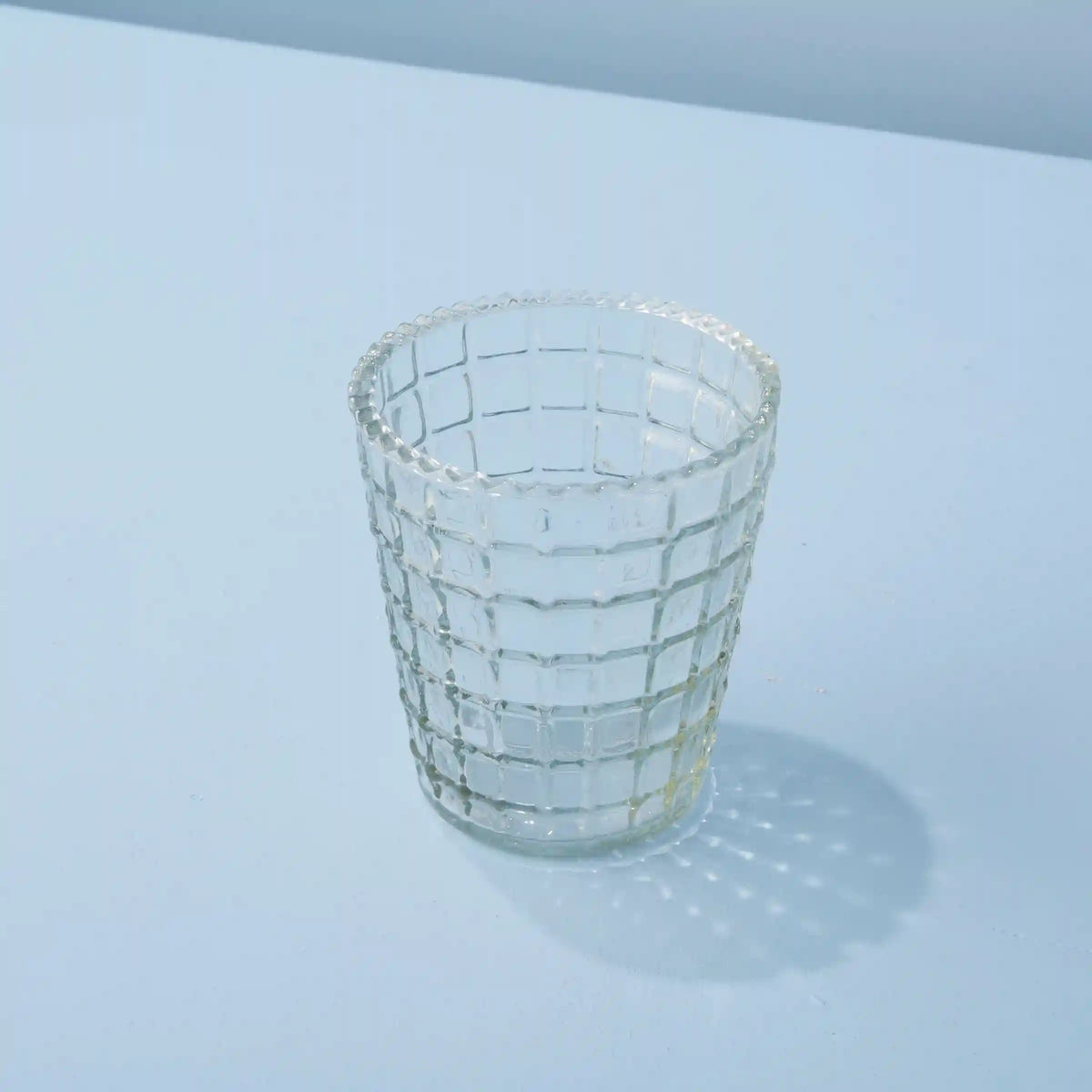 Ruffle Glass Lattice Tumblers, Set of 4