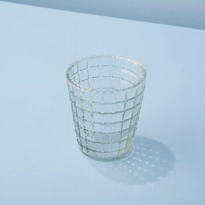 Ruffle Glass Lattice Tumblers, Set of 4
