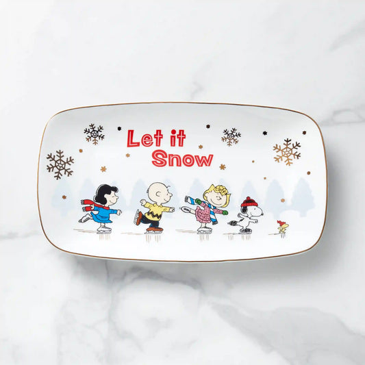 Snoopy Skating Hors d'Oeuvres Tray