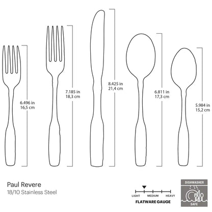 Paul Revere 5-Piece Place Setting