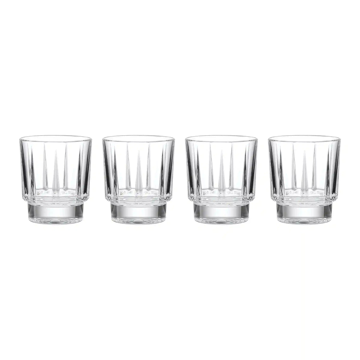 Estate Crystal Double Old-Fashioned Glasses, Set of 4