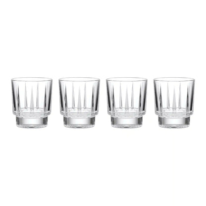 Estate Crystal Double Old-Fashioned Glasses, Set of 4