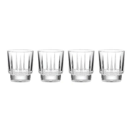 Estate Crystal Double Old-Fashioned Glasses, Set of 4