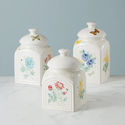 Butterfly Meadow 3-Piece Canister Set