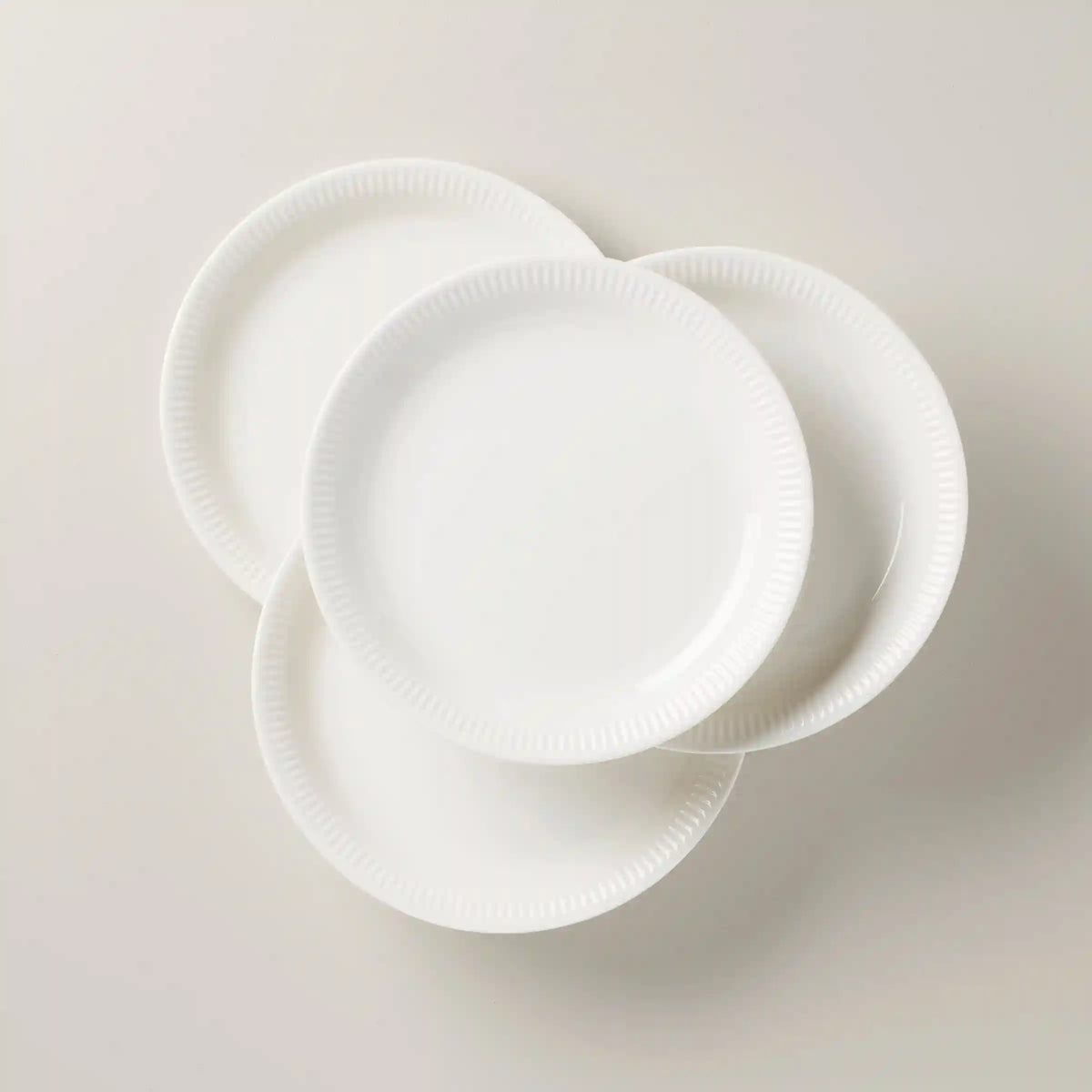Profile White Dinner Plates, Set of 4