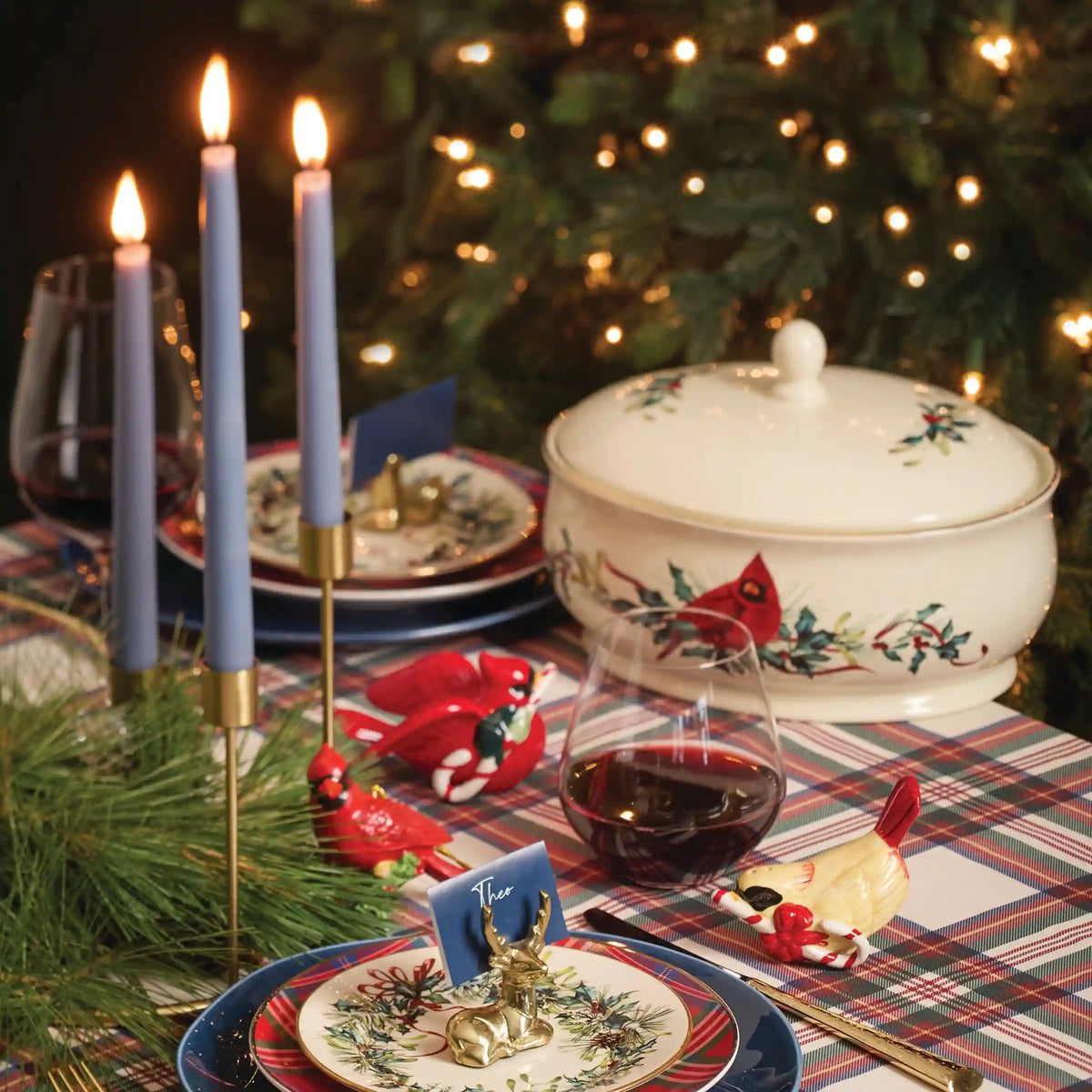 Winter Greetings 12-Piece Dinnerware Set