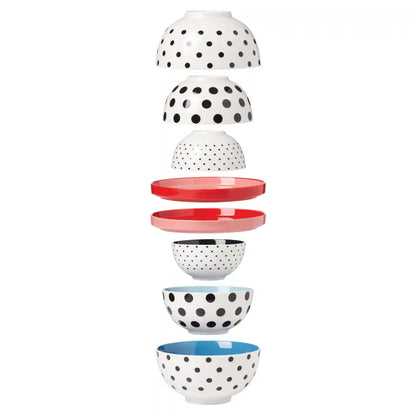 On The Spot 8-Piece Nesting Dinnerware Set
