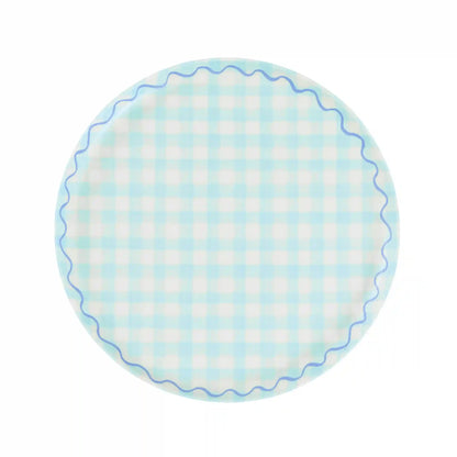 Gingham Reusable Small Plates