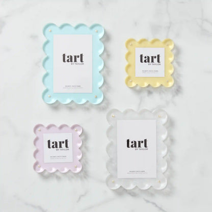 Mini Lavender Scalloped Acrylic Photo Frame