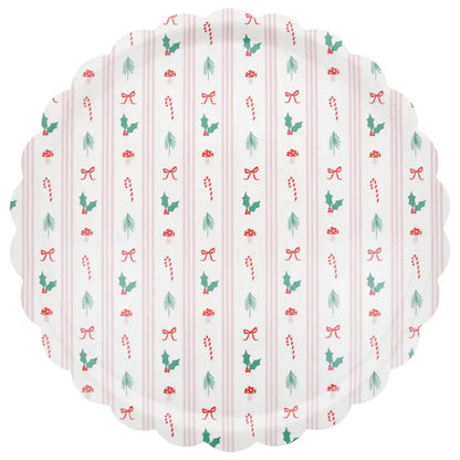 Festive Icon Stripes Large Tray