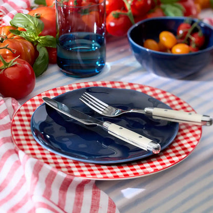 Bay Colors Blue Accent Plates, Set of 4
