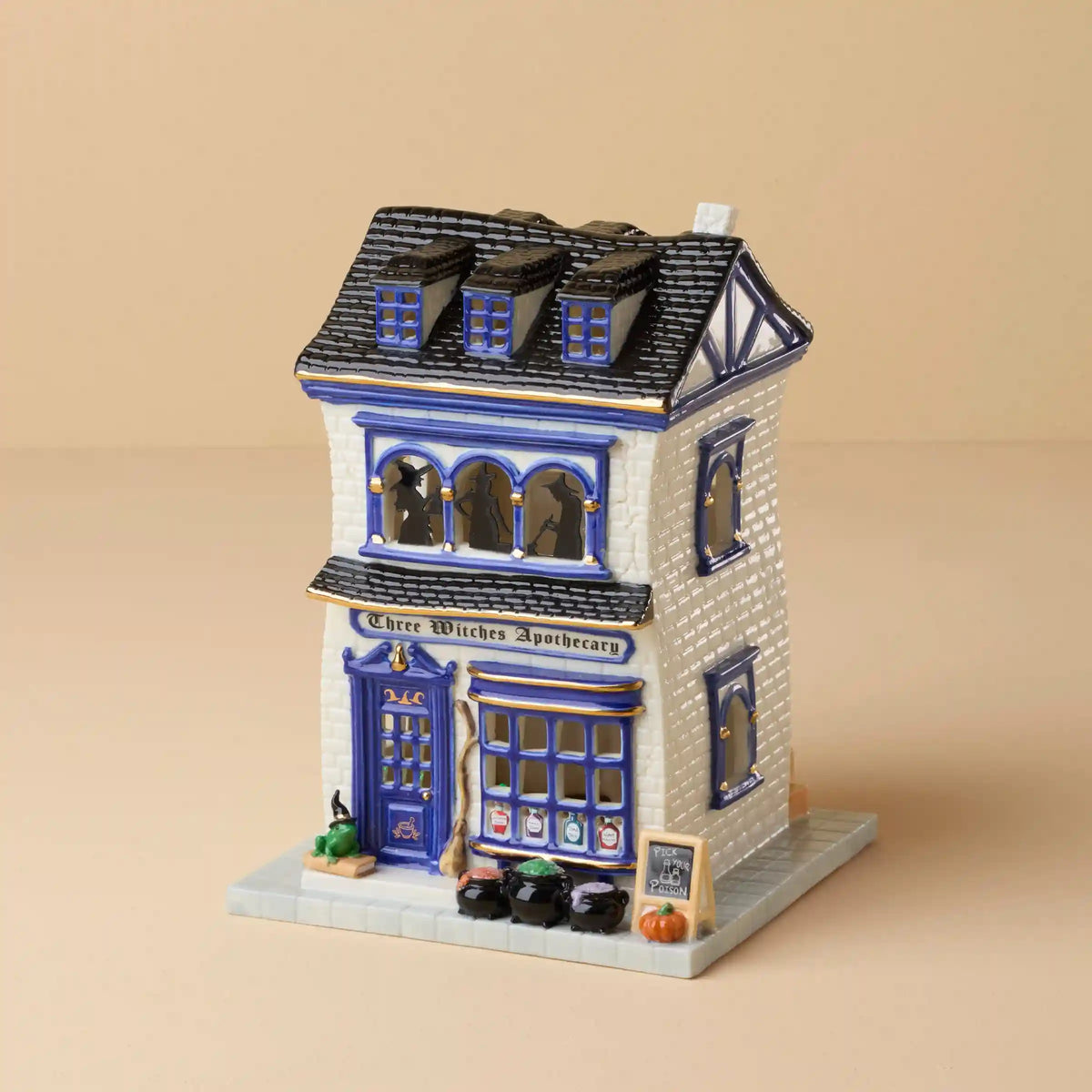 Vintage Halloween Apothecary Potion Shop Lit Figurine