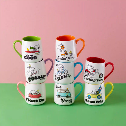 Peanuts Mugs Groovy-Feeling Free, Set of 2