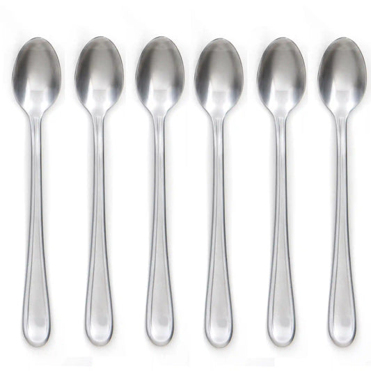 Malibu Satin Iced Tea Spoons, Set Of 6