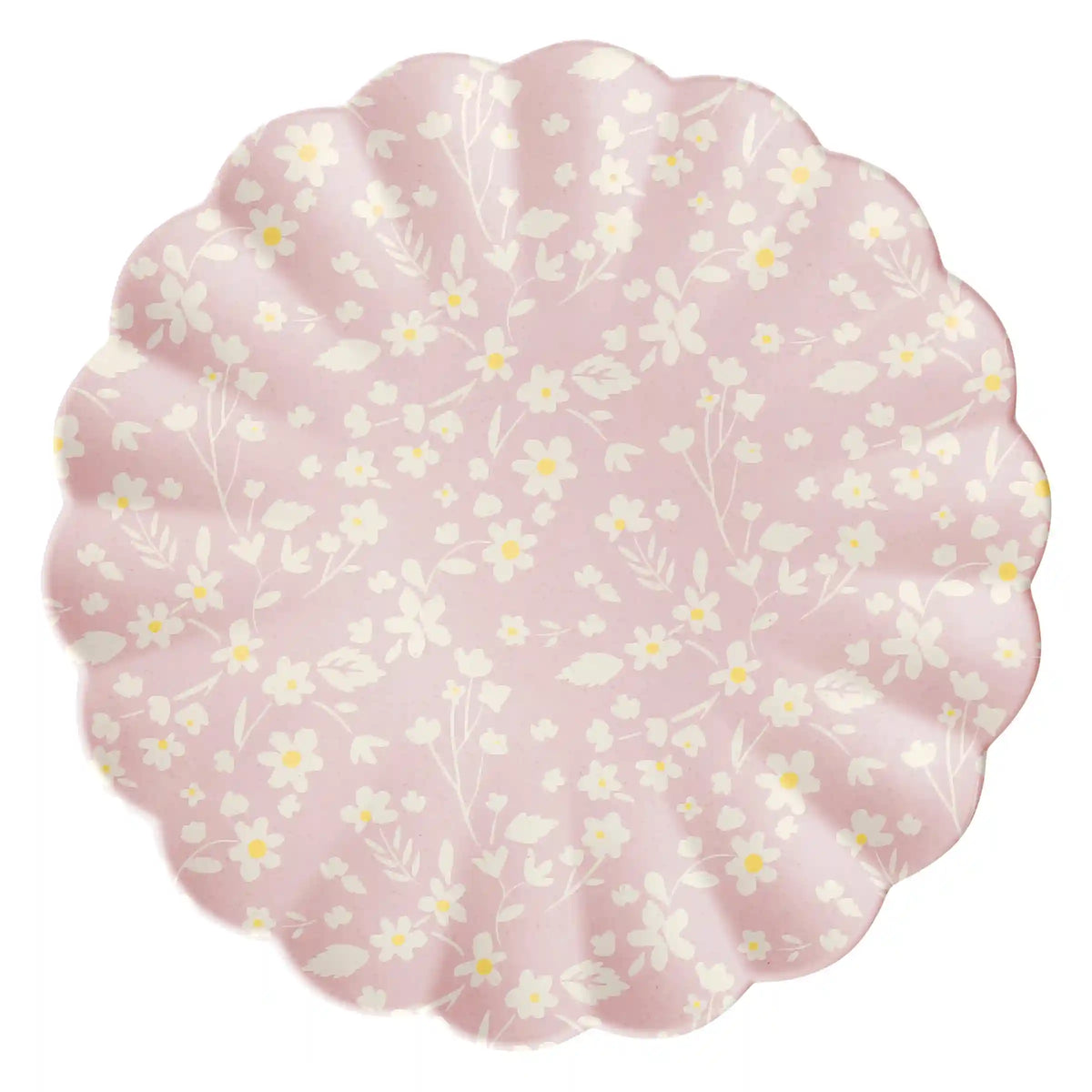 Floral Assorted Bamboo Large Plates, Set of 6