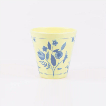 Vintage Botanical Reusable Cups, Set of 4
