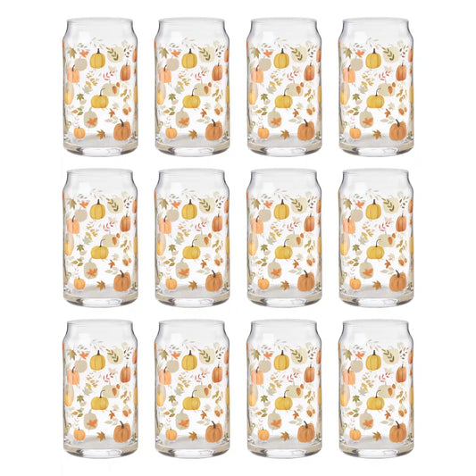 Harvest Can Cooler Glasses, Set of 12