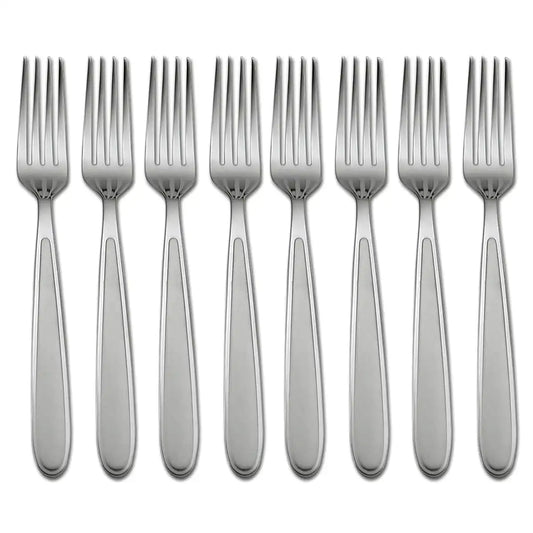Jordan Frosted Dinner Forks, Set of 8