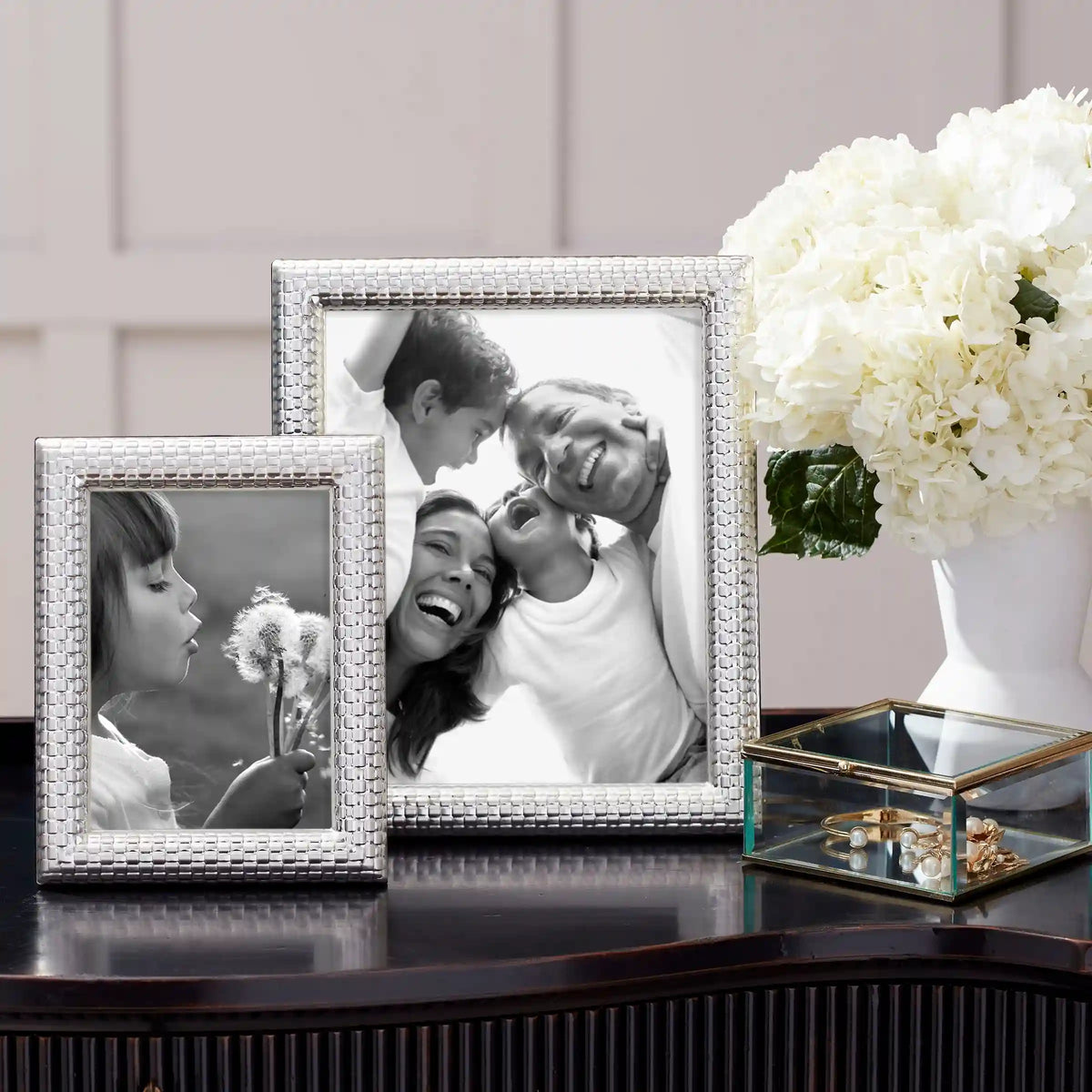 Watchband Silver 5x7 Photo Frame