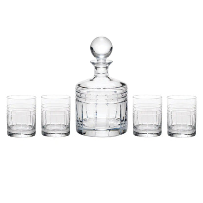 Tempo Crystal 5-Piece Whiskey Set