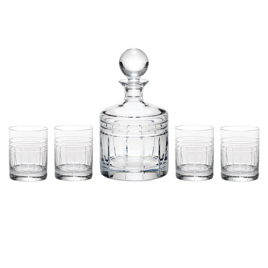 Tempo Crystal 5-Piece Whiskey Set