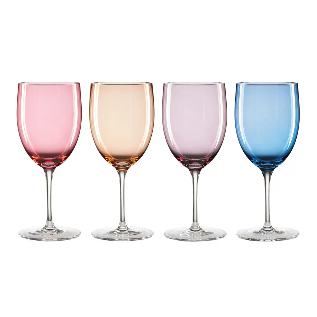 True Colors Wine Glasses, Set of 4