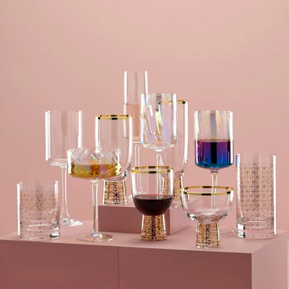 Tuscany Classics Iridescent Coupe Glasses, Set of 4