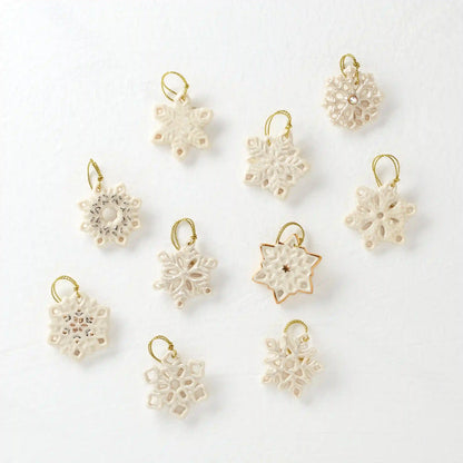 Snowflake 10-Piece Mini Ornament Set