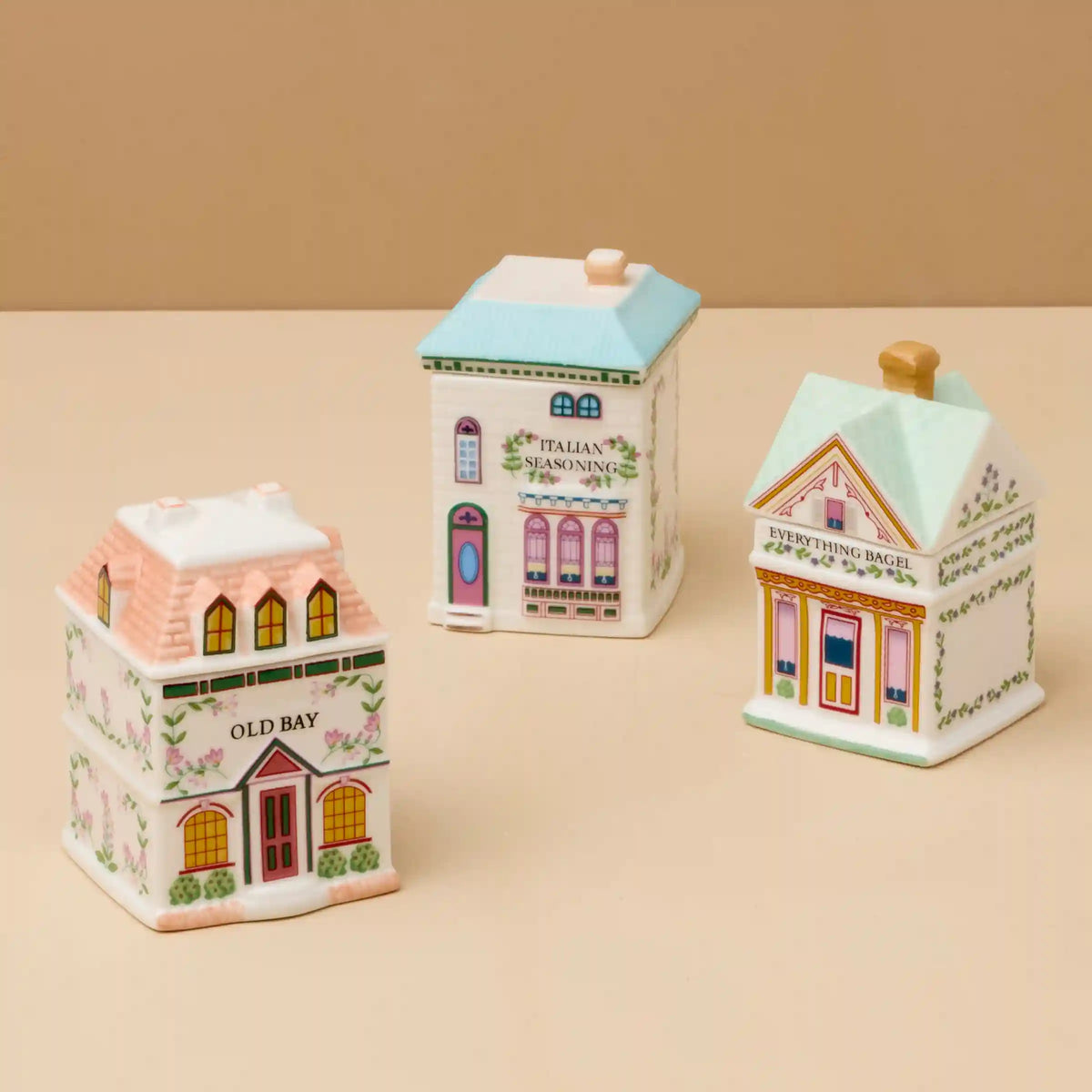 Lenox Spice Village 3-Piece Italian Market Spice Jar Set