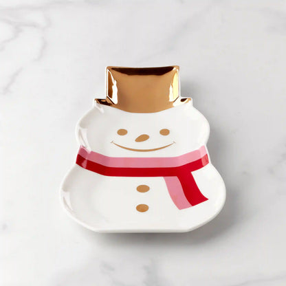 Be Jolly Snowman Candy Dish
