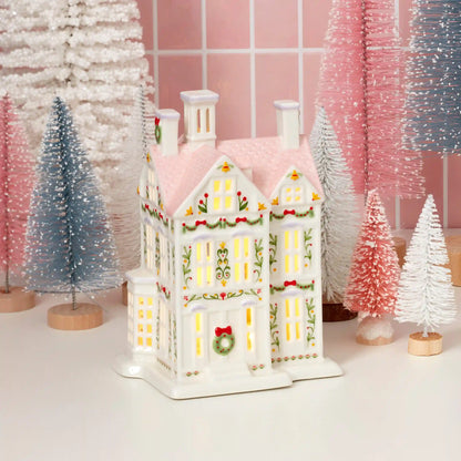 Lenox Holiday Village Lit Christmas House Figurine