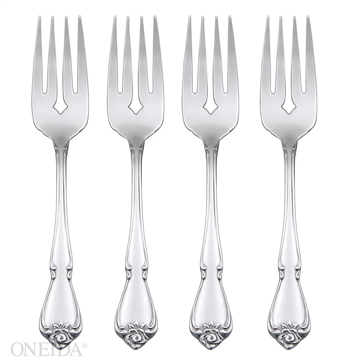 True Rose Salad Forks, Set of 4