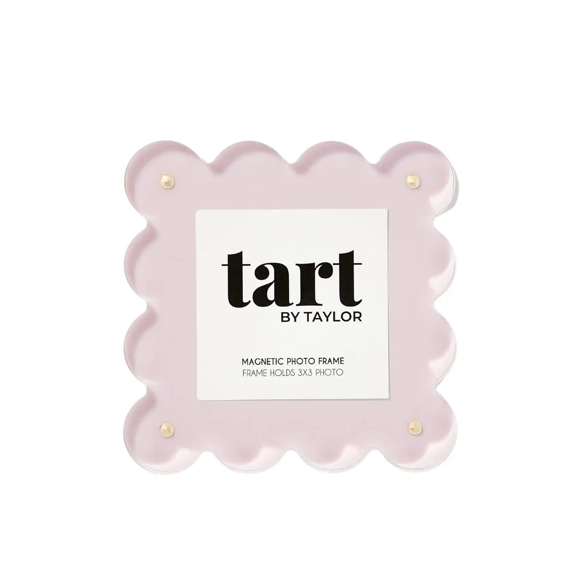 Mini Lavender Scalloped Acrylic Photo Frame