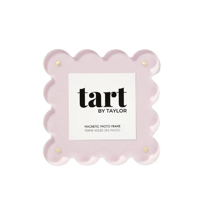 Mini Lavender Scalloped Acrylic Photo Frame
